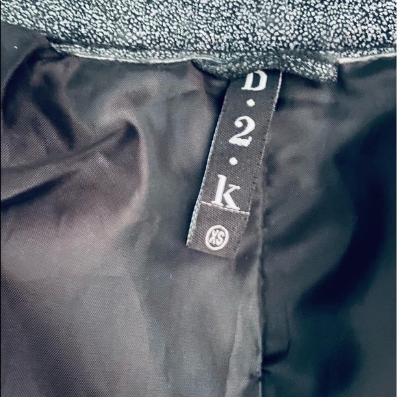 D2K Suede Leather blue/gray Shiny Metallic Moto Jacket - XS - Picture 5 of 5